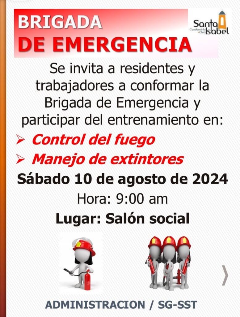 CAPACITACION BRIGADA EMERGENCIA